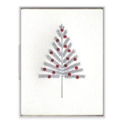 Aluminum Tree Letterpress Greeting Card