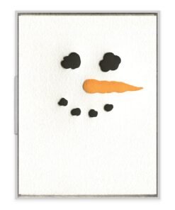Snowman Letterpress Greeting Card