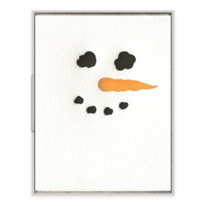 Snowman Letterpress Greeting Card