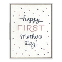 First Mother's Day Letterpress Greeting Card