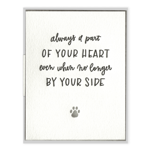 Pet Sympathy Letterpress Greeting Card