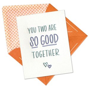 So Good Together Letterpress Greeting Card with Envelope