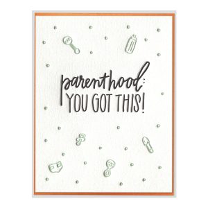 Parenthood Letterpress Greeting Card