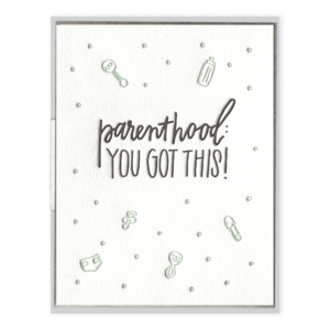 Parenthood Letterpress Greeting Card
