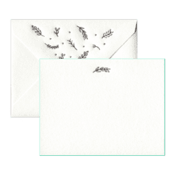 Botanics Letterpress Social Stationery