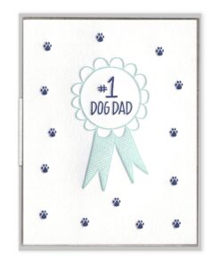 Dog Dad Letterpress Greeting Card