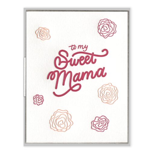 Sweet Mama Letterpress Greeting Card