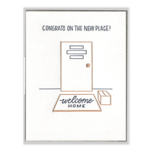 New Place Congrats Letterpress Greeting Card