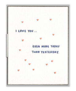 Even More Today Letterpress Greeting Card