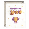Celebrating You Letterpress Greeting Card with Envelope