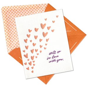 Still So In Love With You Letterpress Greeting Card with Envelope