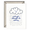 Through the Storms Letterpress Greeting Card with Envelope