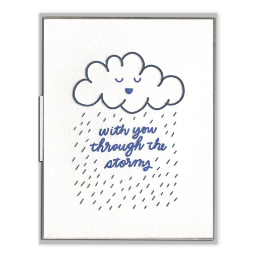Through the Storms Letterpress Greeting Card