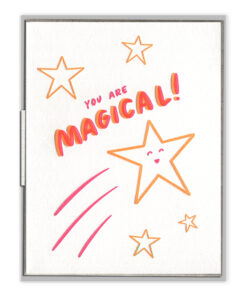 You Are Magical Letterpress Greeting Card