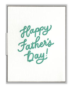 Happy Father's Day Letterpress Greeting Card