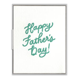 Happy Father's Day Letterpress Greeting Card