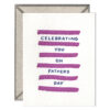 Celebrating You Dad Letterpress Greeting Card with Envelope