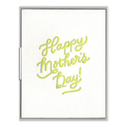Happy Mother's Day Letterpress Greeting Card