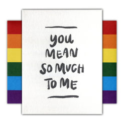 tomorrow Letterpress Pride Greeting Card with Rainbow Envelope