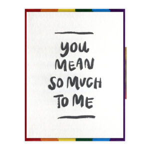 tomorrow Letterpress Pride Greeting Card Packaged Front View