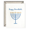 Happy Hanukkah Letterpress Greeting Card with Envelope