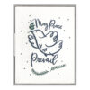 May Peace Prevail Letterpress Greeting Card with Envelope