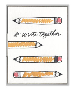 So Write Together Letterpress Greeting Card