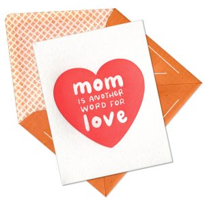Another Word for Love Letterpress Greeting Card with Envelope