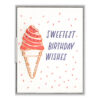 Sweetest Birthday Wishes Letterpress Greeting Card