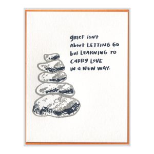 Carry Love in a New Way Letterpress Greeting Card