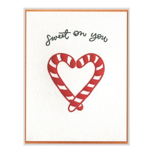 Sweet on You Letterpress Greeting Card