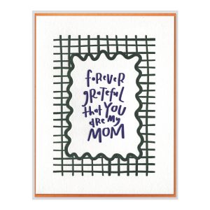 Forever Grateful Letterpress Greeting Card