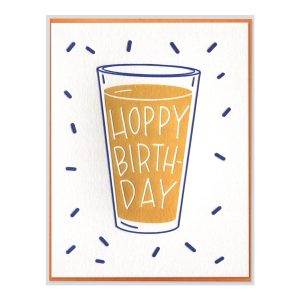 Hoppy Birthday Letterpress Greeting Card